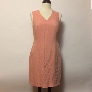 salmon sheath dress